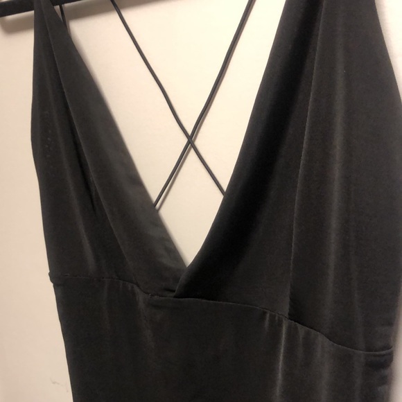 Black Cross-back Bodysuit - Picture 2 of 5